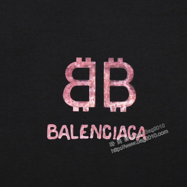 Balenciaga專櫃巴黎世家2023SS新款印花T恤 男女同款 tzy2824